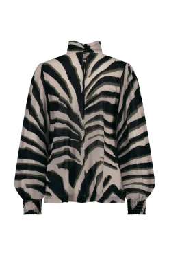 Studio Anneloes Izza zebra crepe top -