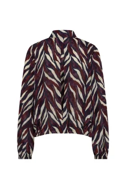 Studio Anneloes Jonny leaves crepe blouse -