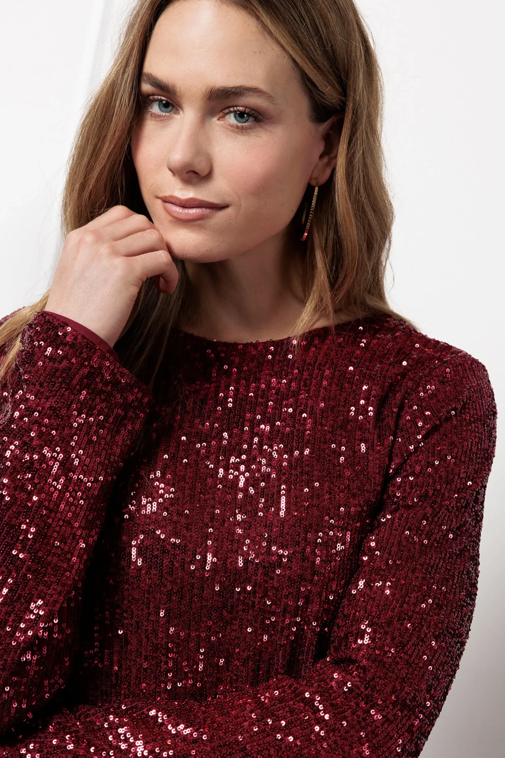 Studio Anneloes Julia 2way sequins top -
