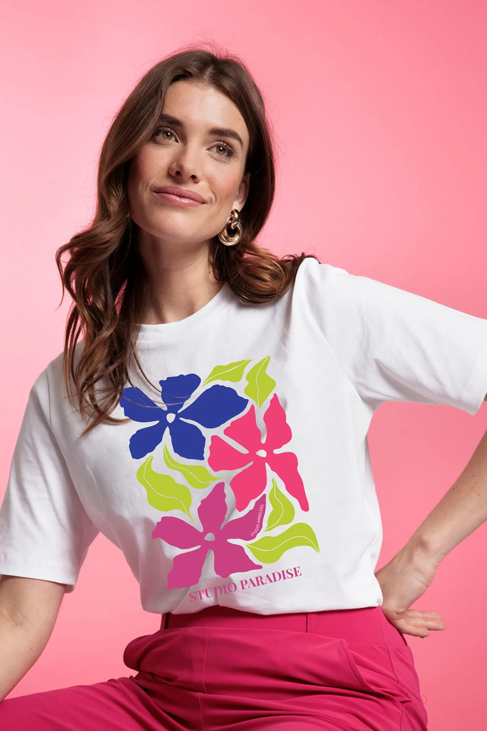 Studio Anneloes Klaasje floral tshirt -