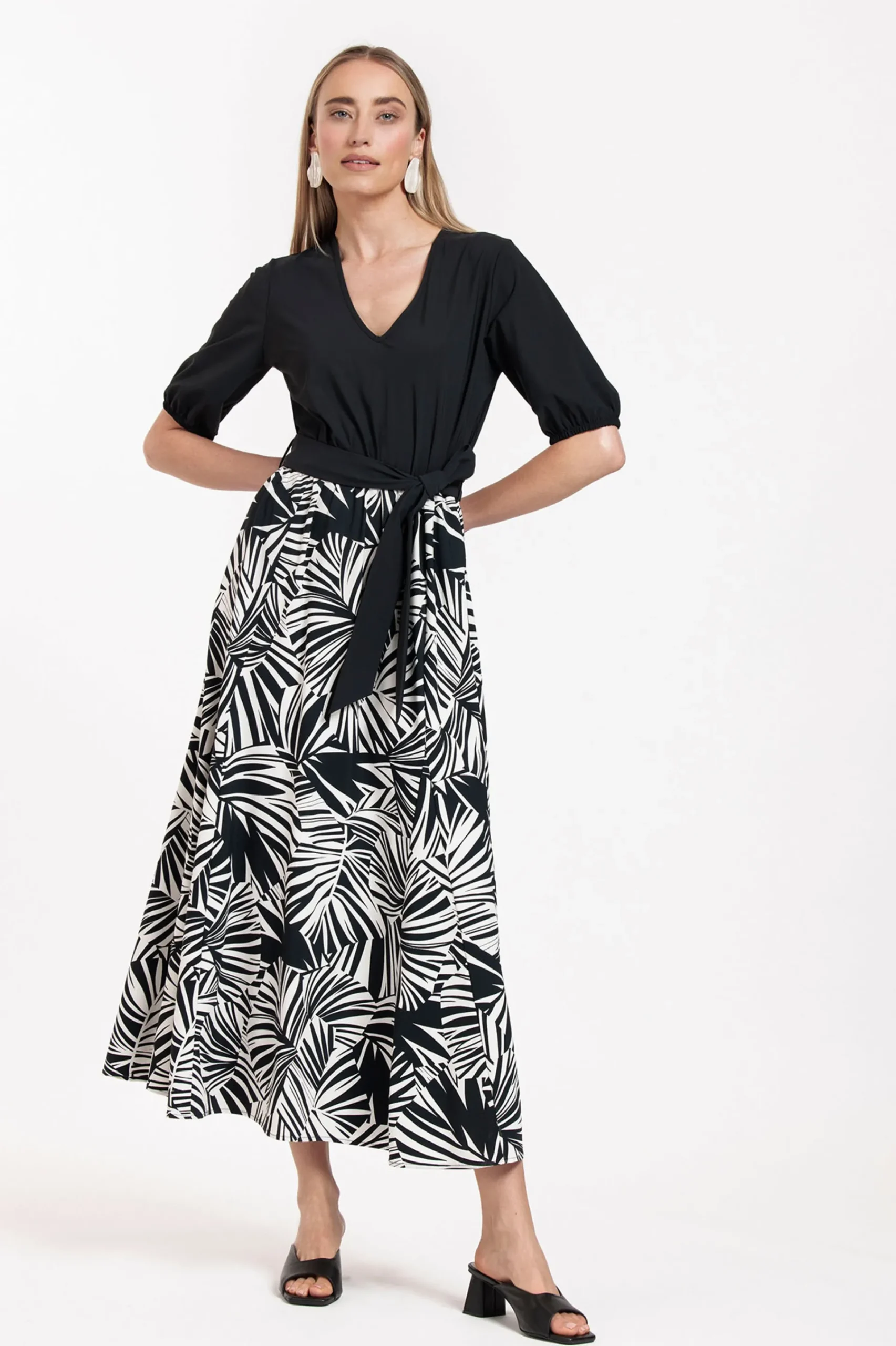 Studio Anneloes Kristie palm dress -