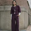 Studio Anneloes Lexie bonded trousers -