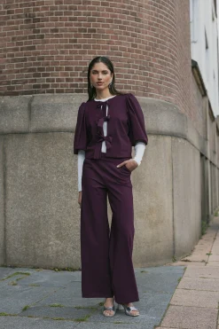 Studio Anneloes Lexie bonded trousers -