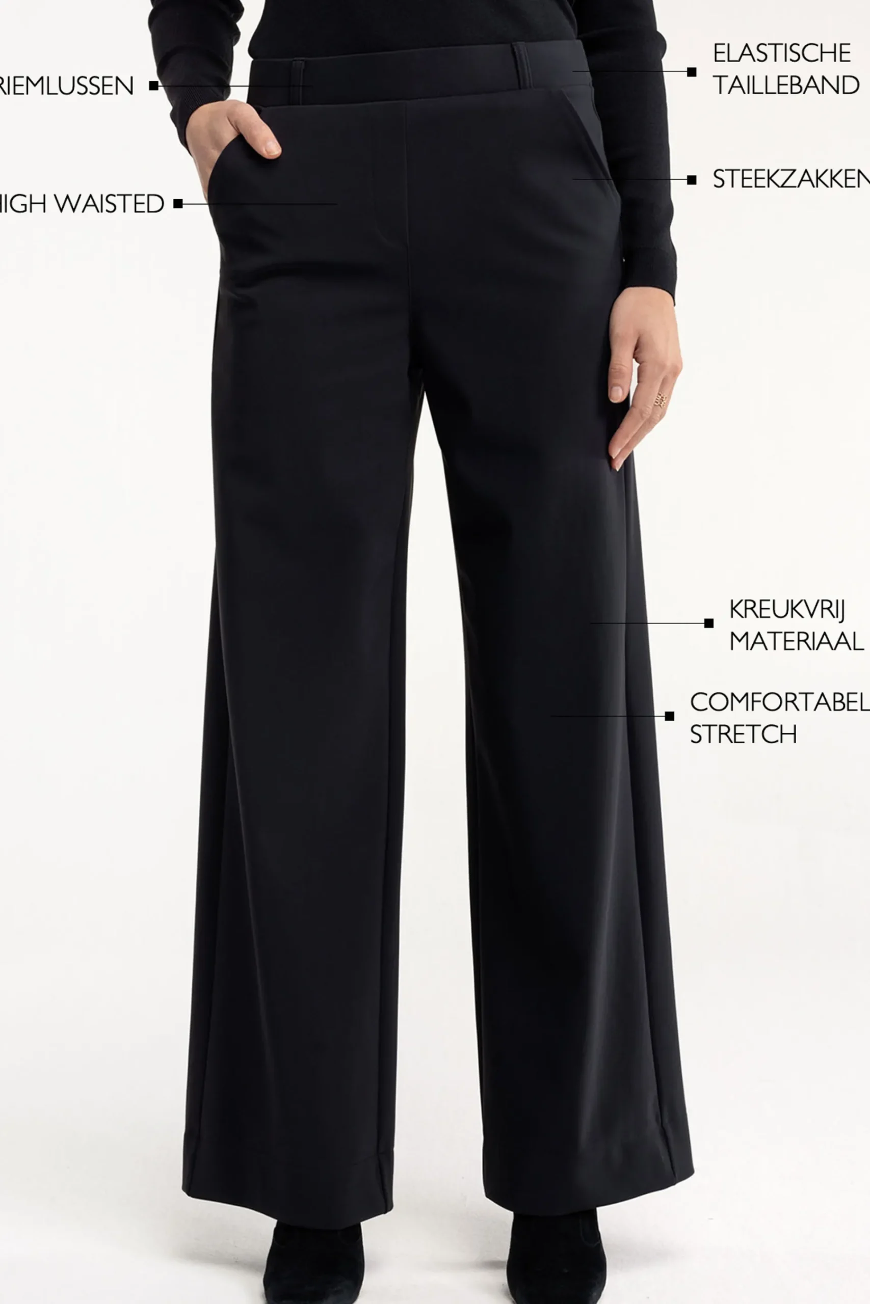 Studio Anneloes Lexie bonded trousers -