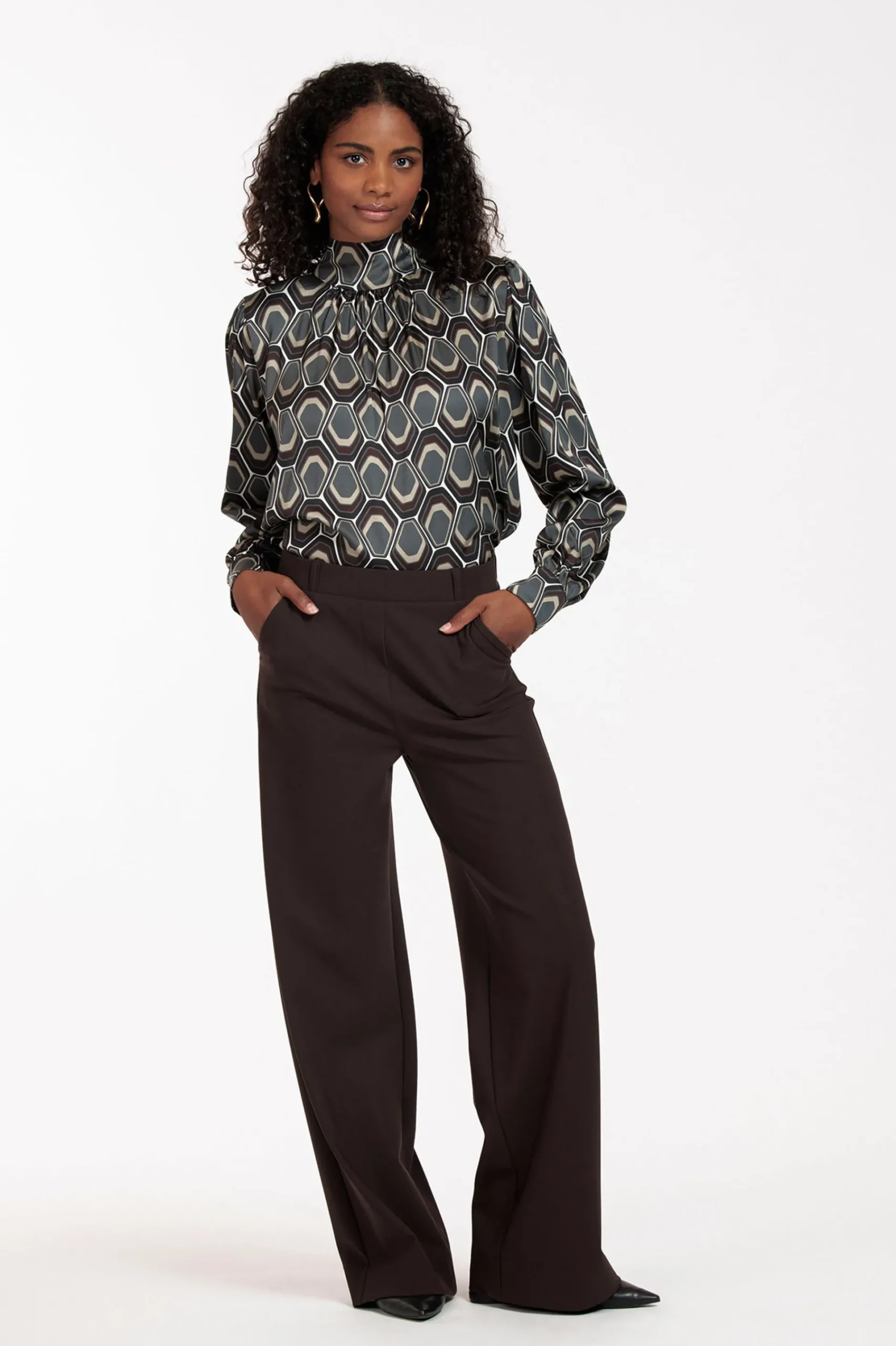 Studio Anneloes Lexie bonded trousers -