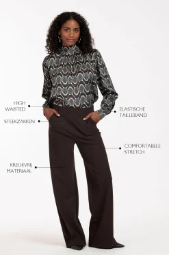 Studio Anneloes Lexie bonded trousers -