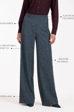 Studio Anneloes Lexie LONG bnd dnm tweed trousers -