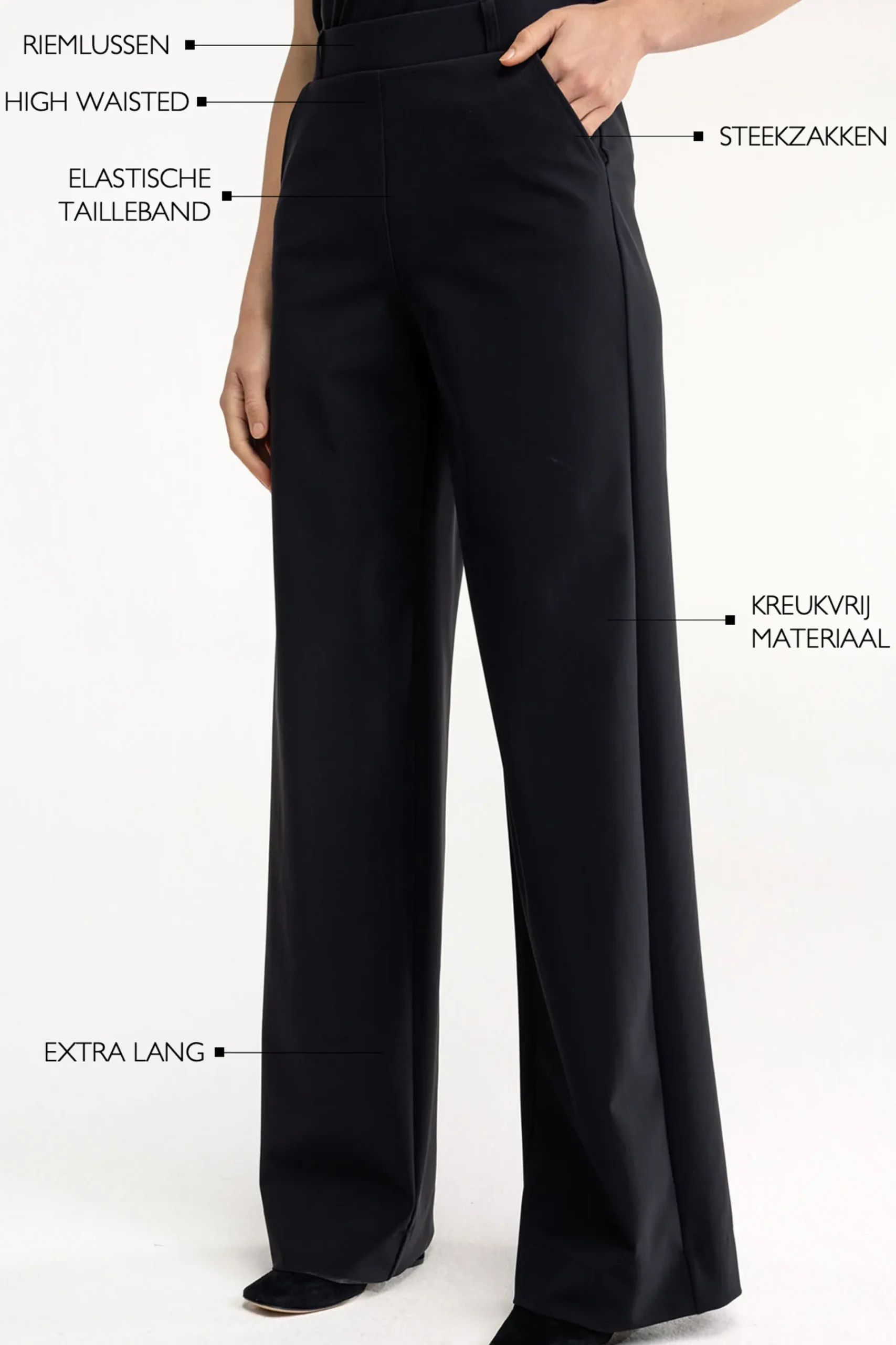 Studio Anneloes Lexie LONG bonded trousers -