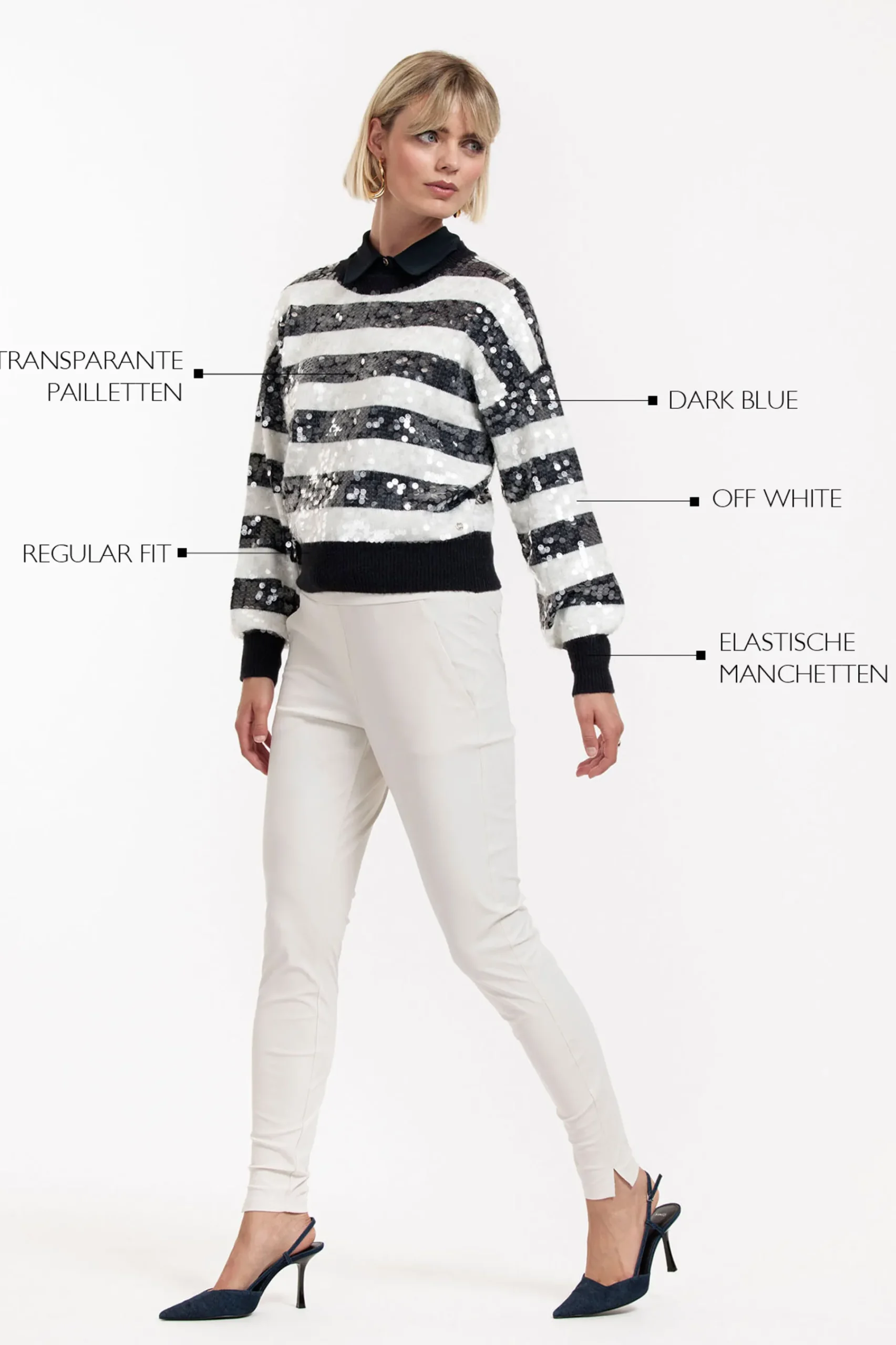 Studio Anneloes Lilly sequins pullover -