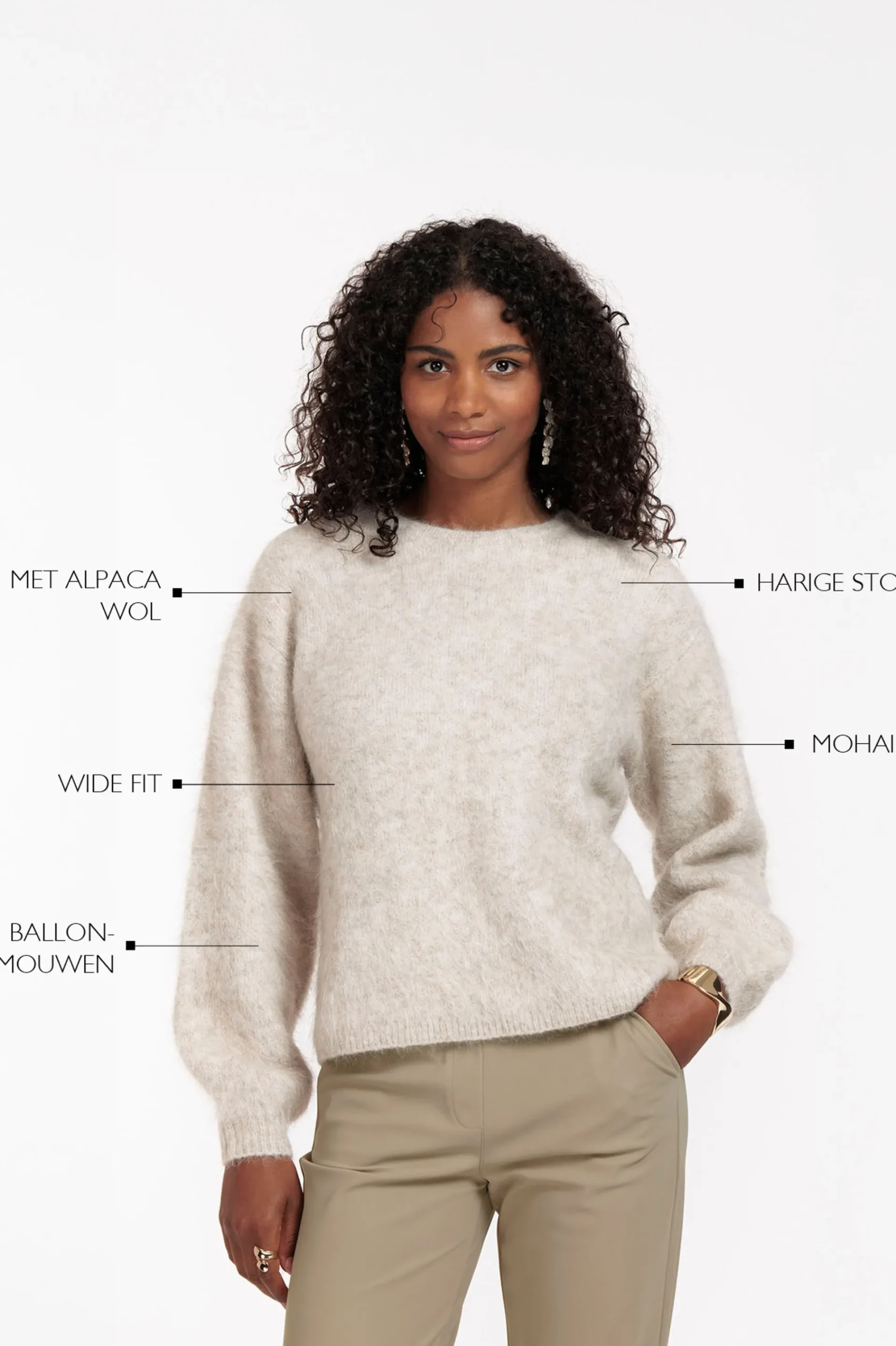 Studio Anneloes Lisette furry pullover -