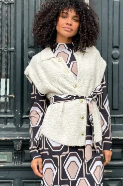 Studio Anneloes Lotte furry gilet -