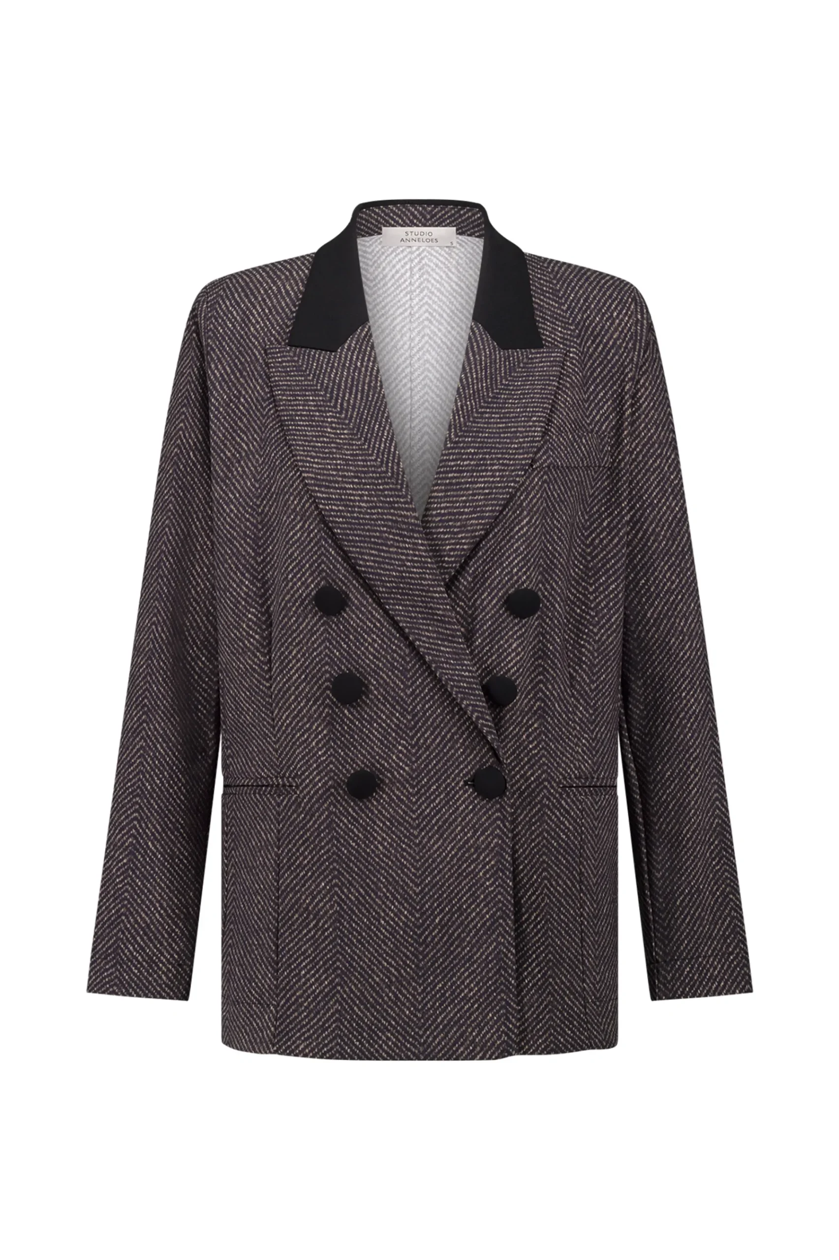 Studio Anneloes Loulou herringbone blazer -