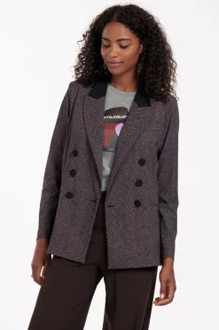 Studio Anneloes Loulou herringbone blazer -