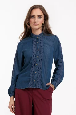 Studio Anneloes Lourdes denim blouse -