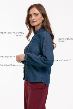 Studio Anneloes Lourdes denim blouse -