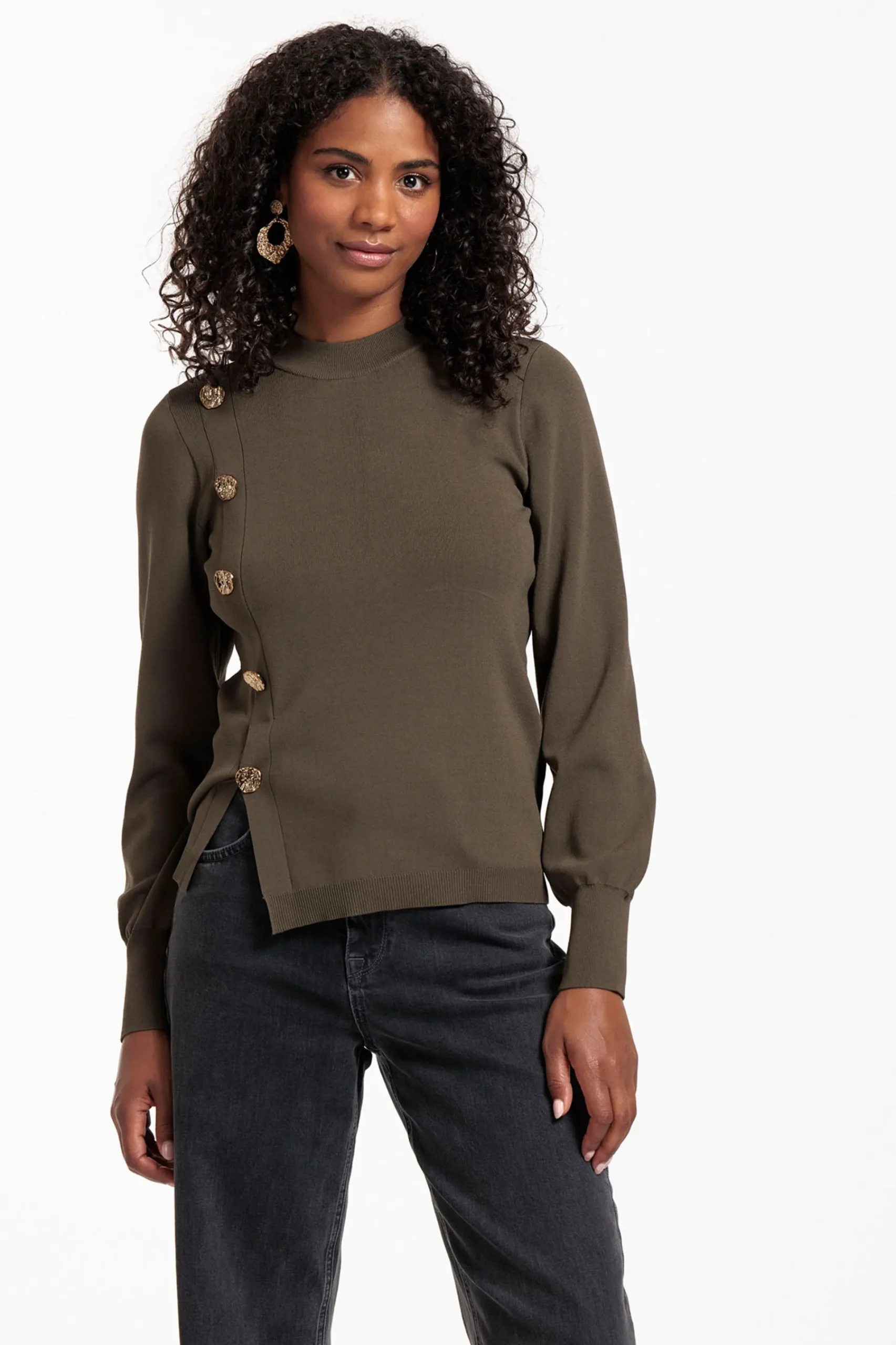 Studio Anneloes Lovis button pullover -