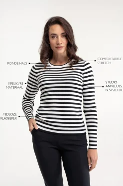 Studio Anneloes Luna stripe pullover -