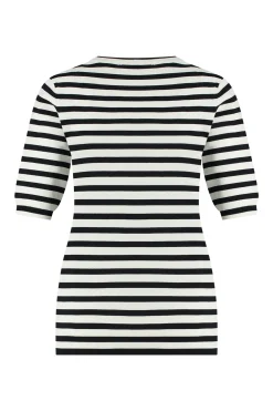 Studio Anneloes Luna stripe short slv pullover -