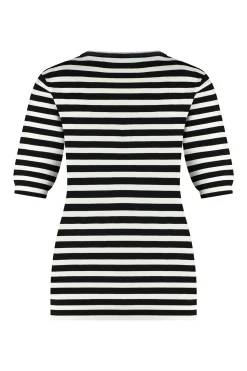 Studio Anneloes Luna stripe short slv pullover -