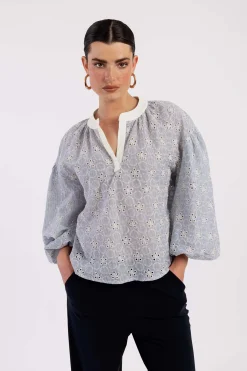 Studio Anneloes Marcha embroidery blouse -