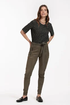 Studio Anneloes Margot faux suede trousers -