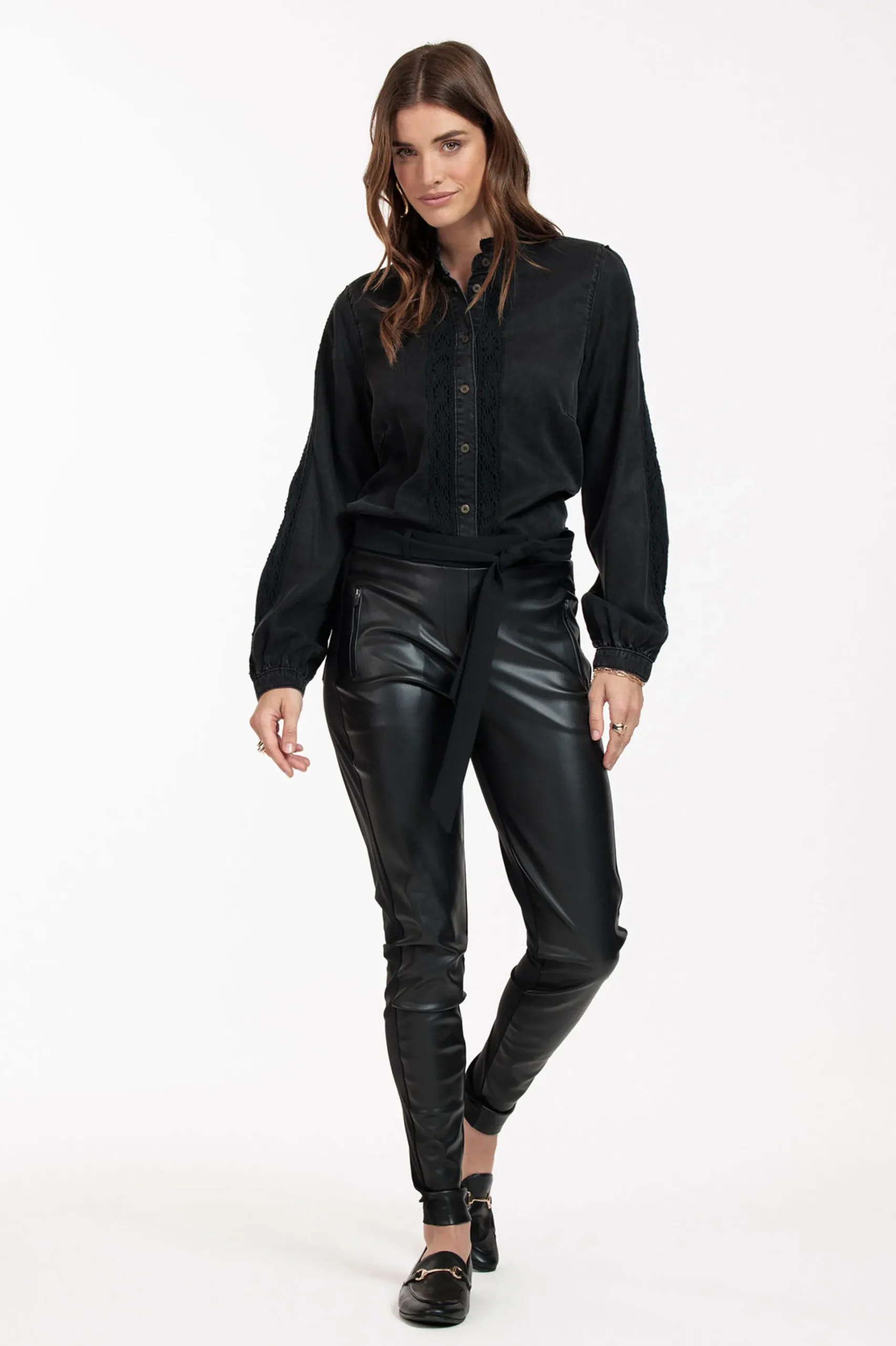 Studio Anneloes Margot leather trousers -