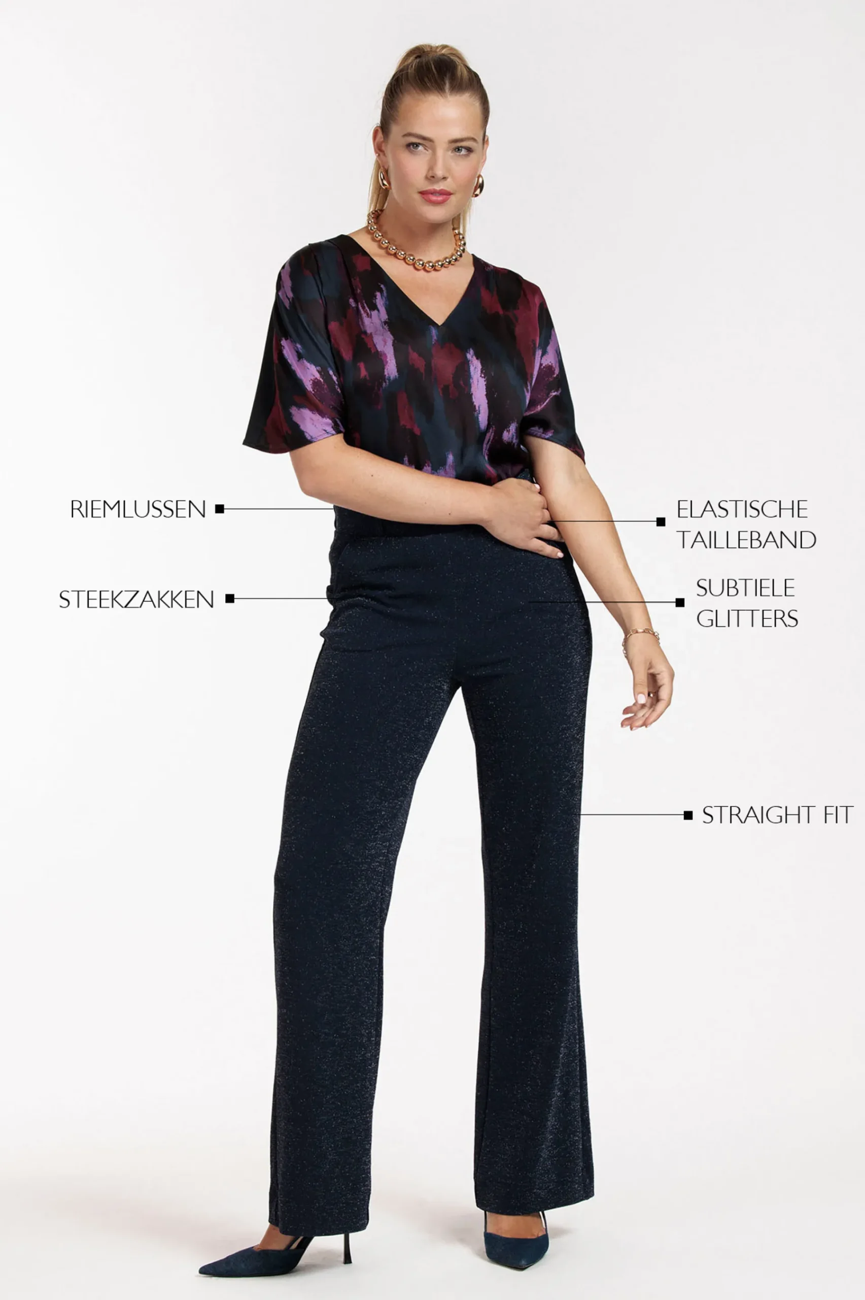 Studio Anneloes Marilon sparkle trousers -