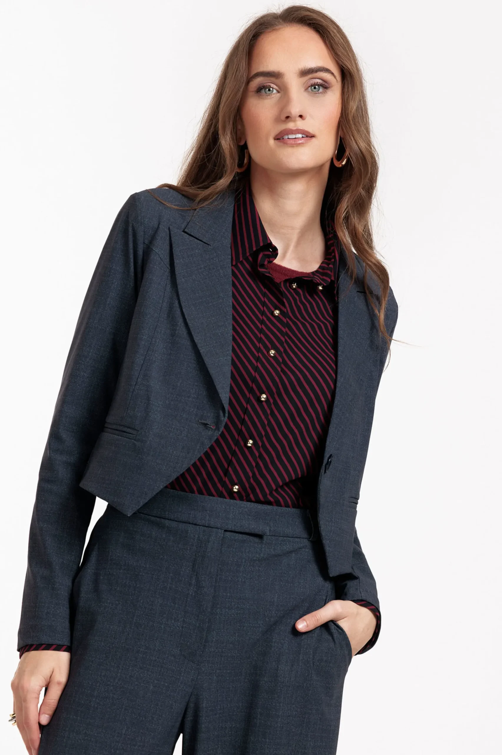Studio Anneloes Mavy woven look blazer -