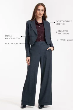 Studio Anneloes Mavy woven look blazer -