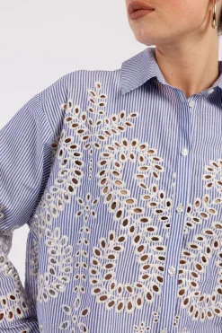 Studio Anneloes Midge border embroidery blouse -