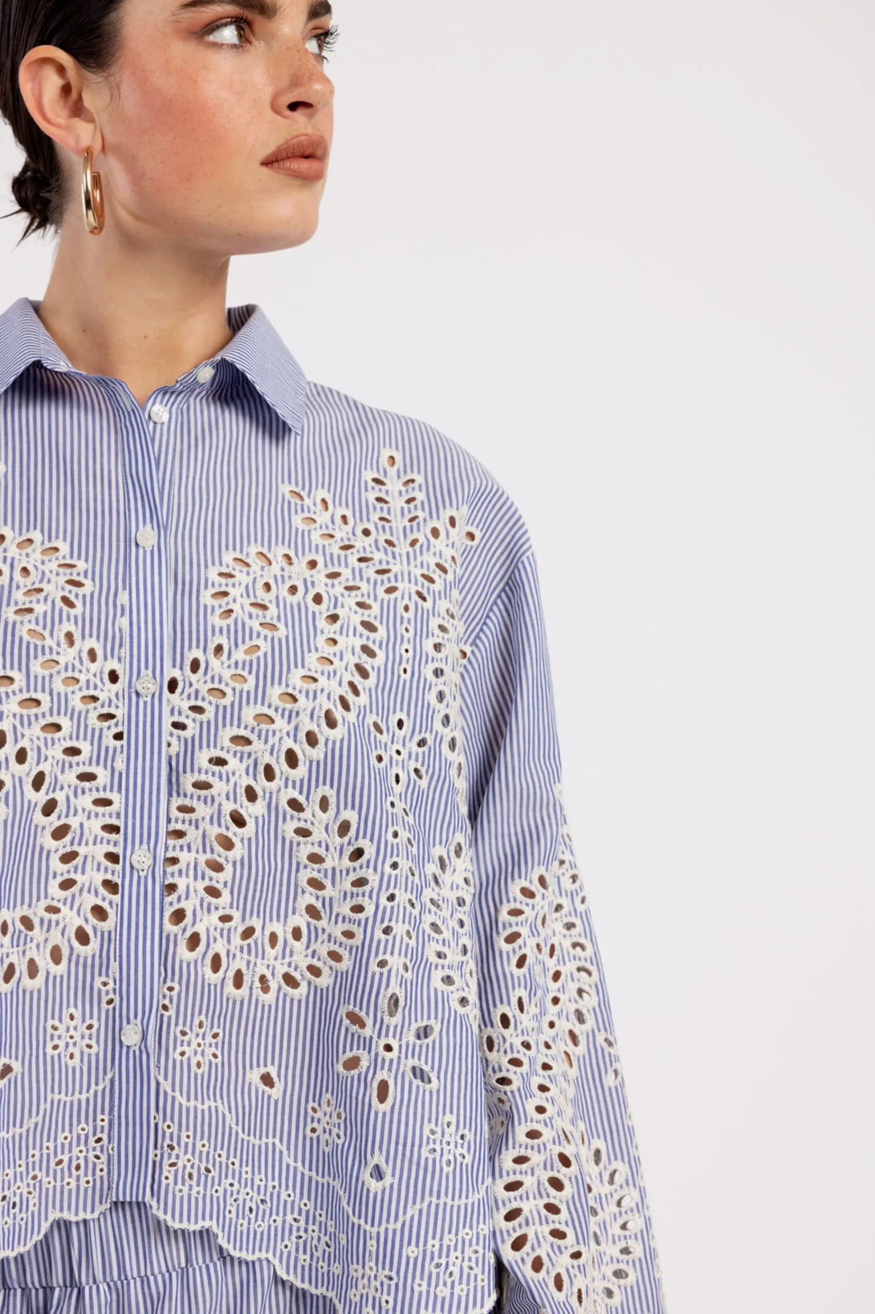 Studio Anneloes Midge border embroidery blouse -