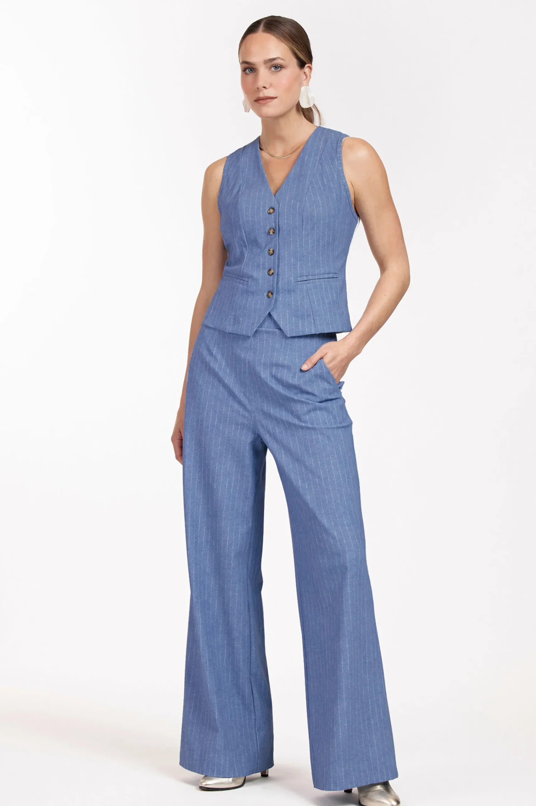 Studio Anneloes Nanet pinstripe trousers -