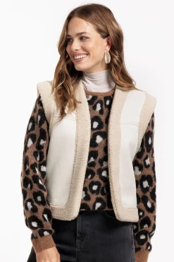 Studio Anneloes Nino mohair leopard pullover -