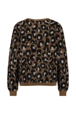 Studio Anneloes Nino mohair leopard pullover -