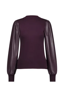 Studio Anneloes Noortje faux leather pullover -