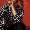 Studio Anneloes Ocean squares blazer -