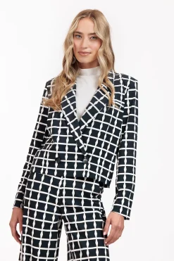 Studio Anneloes Ocean squares blazer -