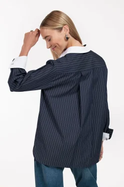 Studio Anneloes Sammie poplin stripe blouse -