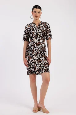 Studio Anneloes Simplicity leopard dress -