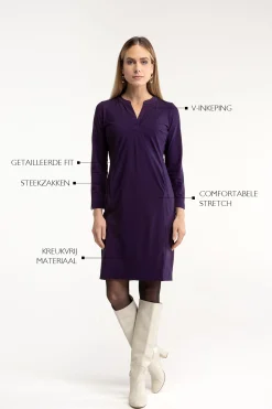 Studio Anneloes Simplicity long sleeve dress -
