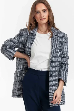 Studio Anneloes Sofie tweed blazer -