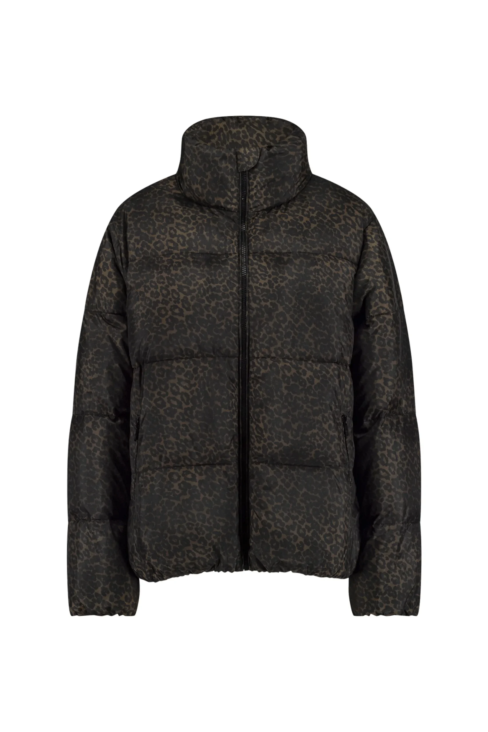 Studio Anneloes Tanner puffer leopard jacket -
