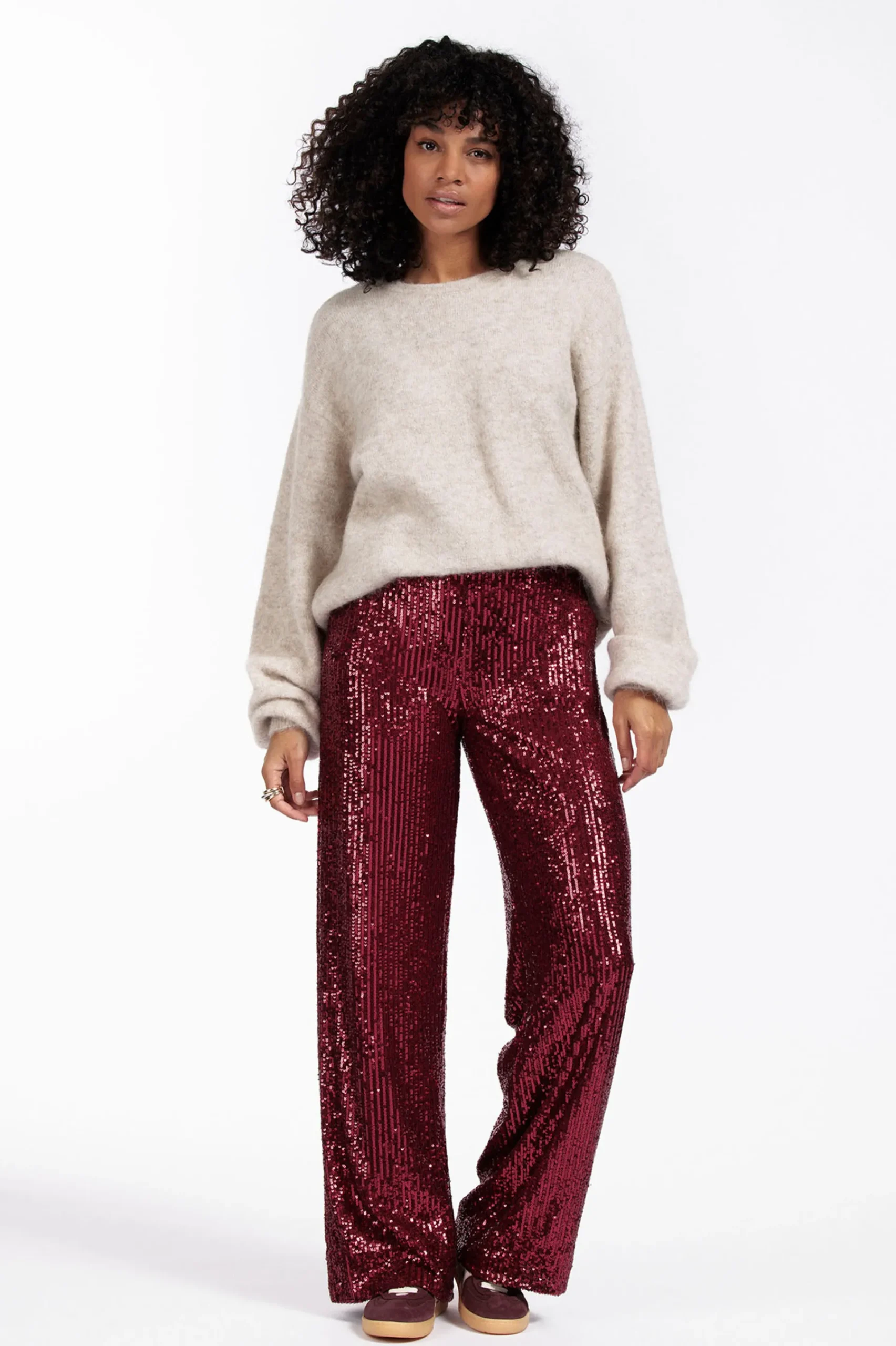 Studio Anneloes Tracey sequins trousers -