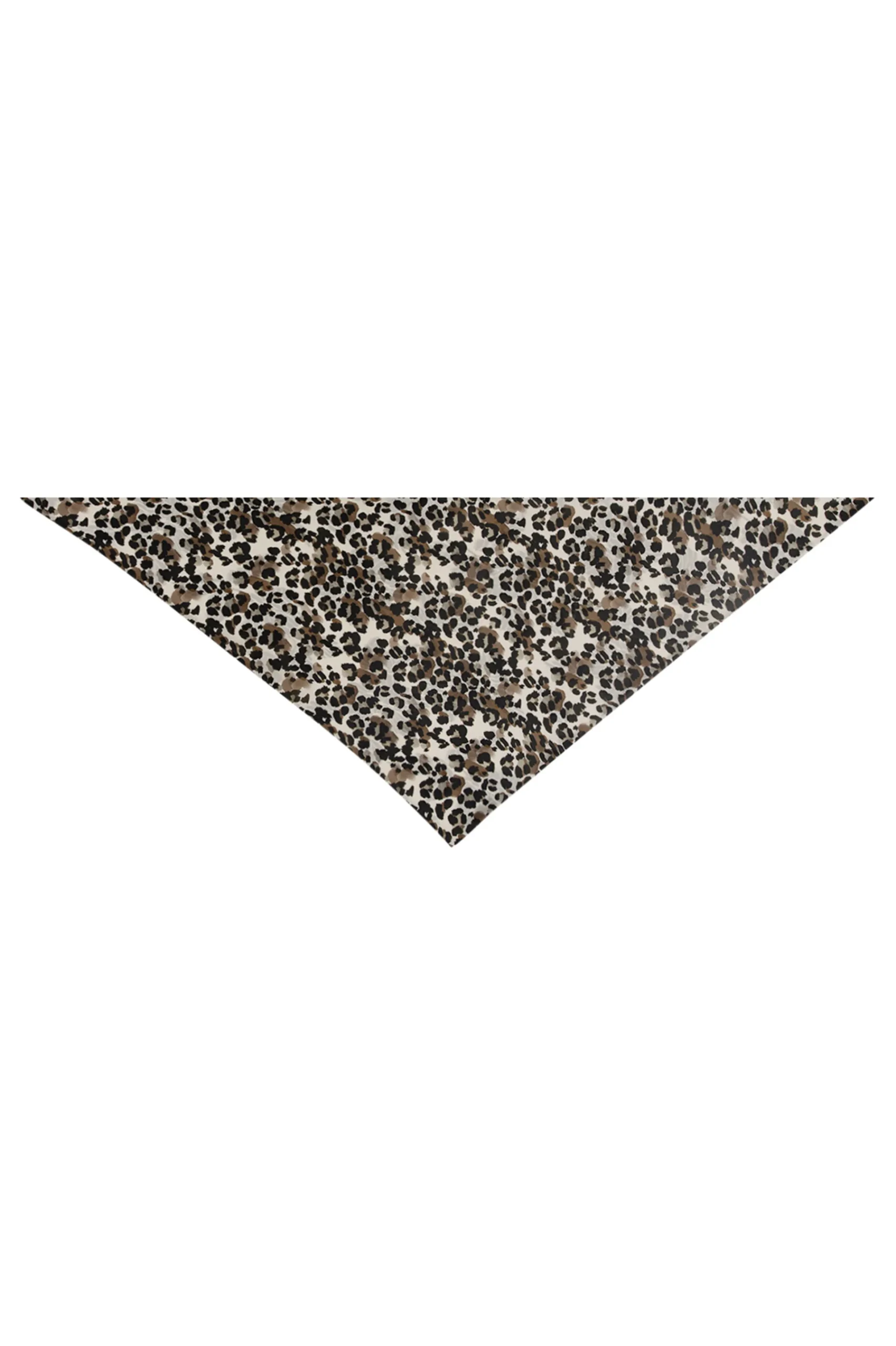 Studio Anneloes Triangle leopard crepe scarf -