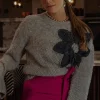 Studio Anneloes Valerie chunky flower pullover -