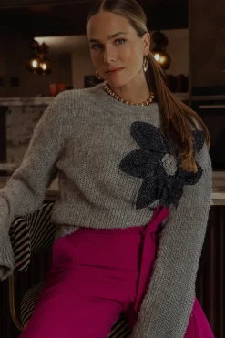 Studio Anneloes Valerie chunky flower pullover -