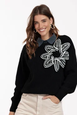 Studio Anneloes Valerie chunky flower pullover -