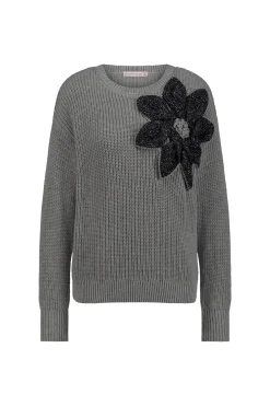Studio Anneloes Valerie chunky flower pullover -