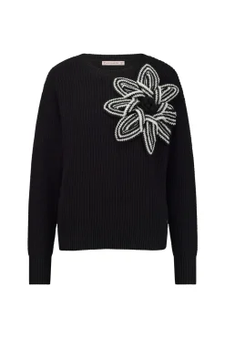 Studio Anneloes Valerie chunky flower pullover -