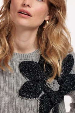 Studio Anneloes Valerie chunky flower pullover -